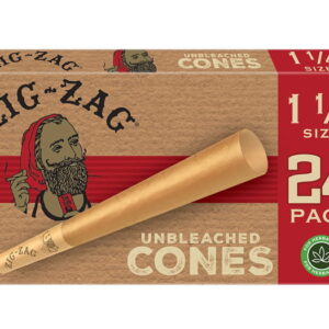 ZIG ZAG CONES UNBLEACHED KS (3/24CT)