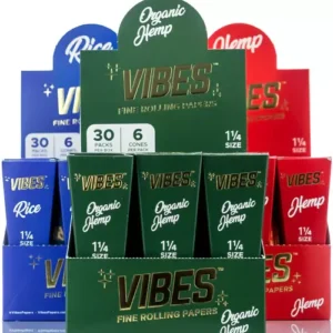 VIBES CONES ORGANIC HEMP 6/30